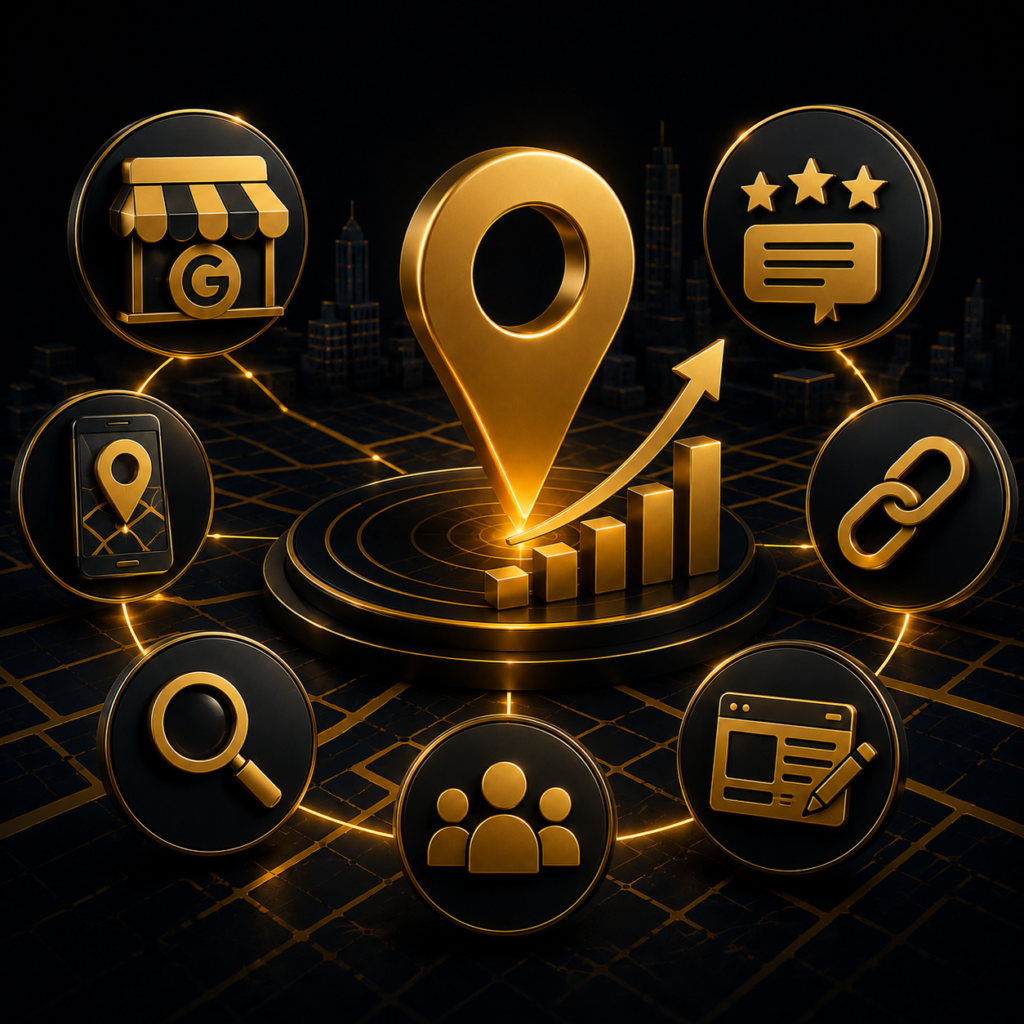 local SEO map visibility graphic mapping