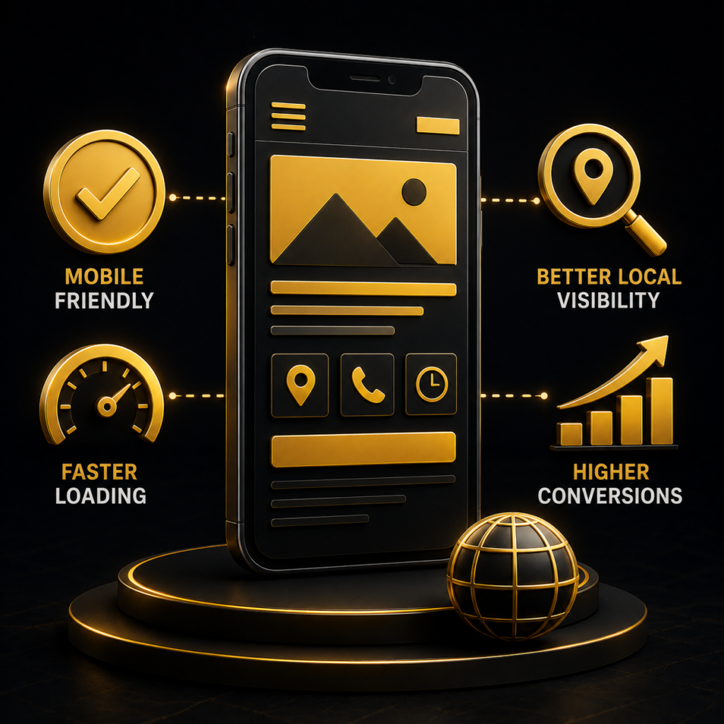 infographic detailing mobile-first design benefits